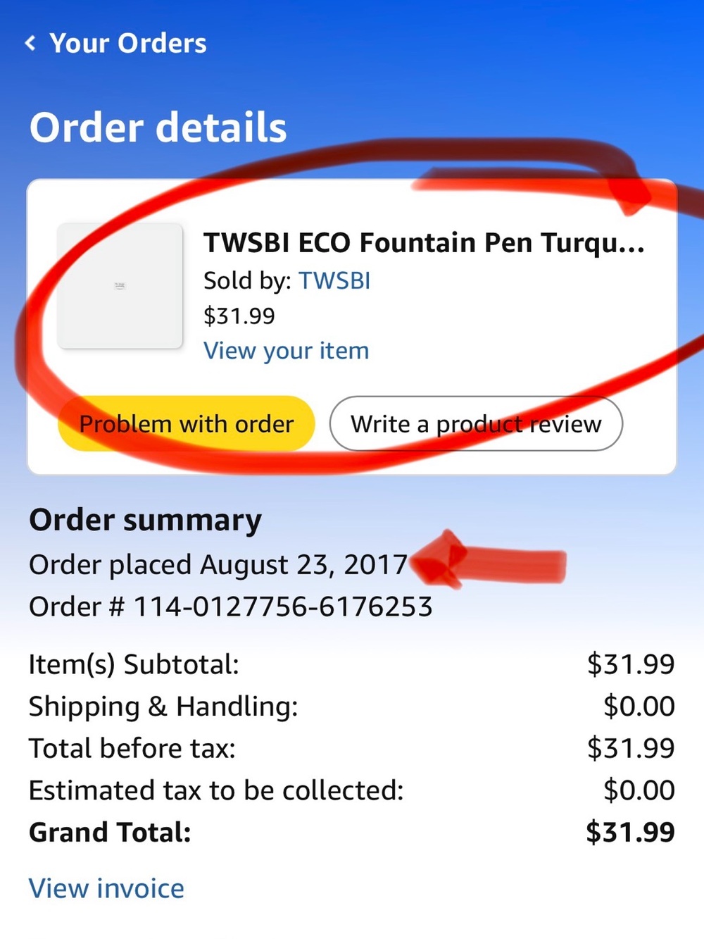 Twsbi Eco Turquoise with Transparent Barrel Fountain Pen - Picture 11 of 12